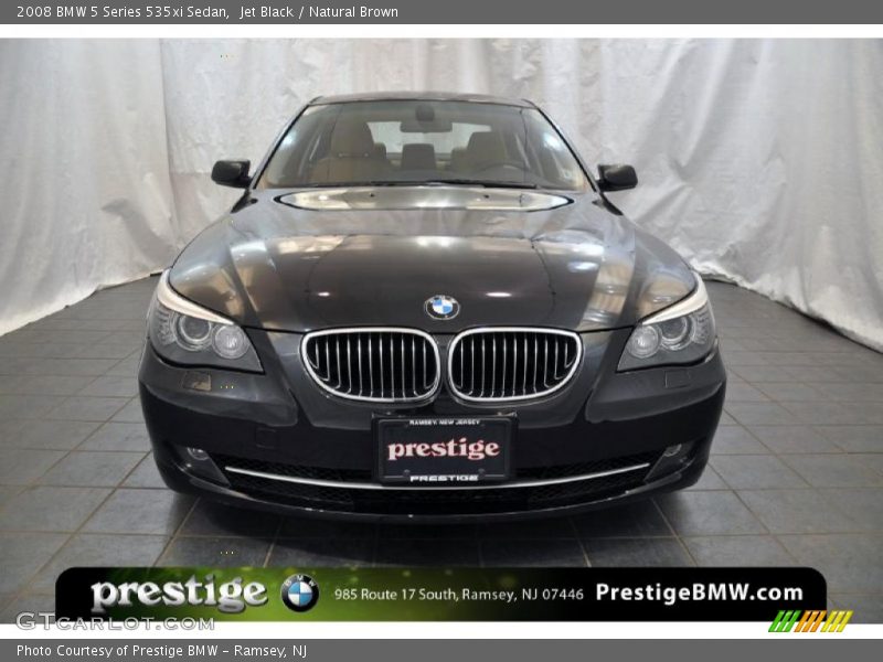 Jet Black / Natural Brown 2008 BMW 5 Series 535xi Sedan