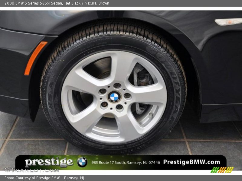 Jet Black / Natural Brown 2008 BMW 5 Series 535xi Sedan