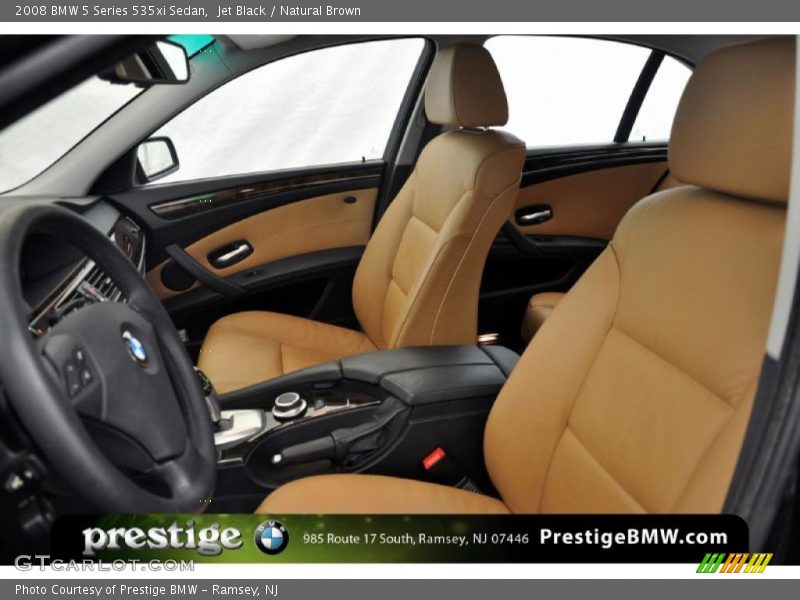 Jet Black / Natural Brown 2008 BMW 5 Series 535xi Sedan