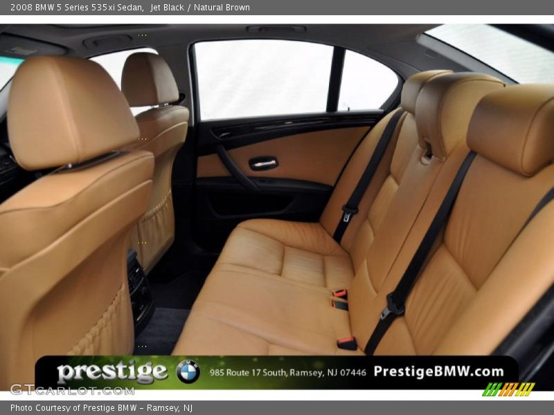Jet Black / Natural Brown 2008 BMW 5 Series 535xi Sedan