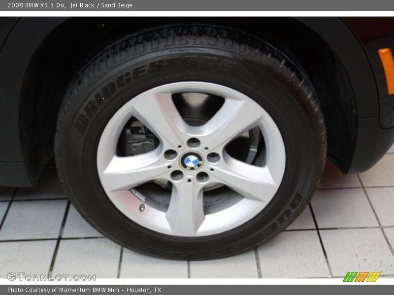 Jet Black / Sand Beige 2008 BMW X5 3.0si