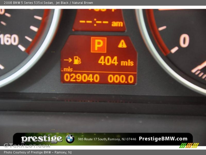 Jet Black / Natural Brown 2008 BMW 5 Series 535xi Sedan