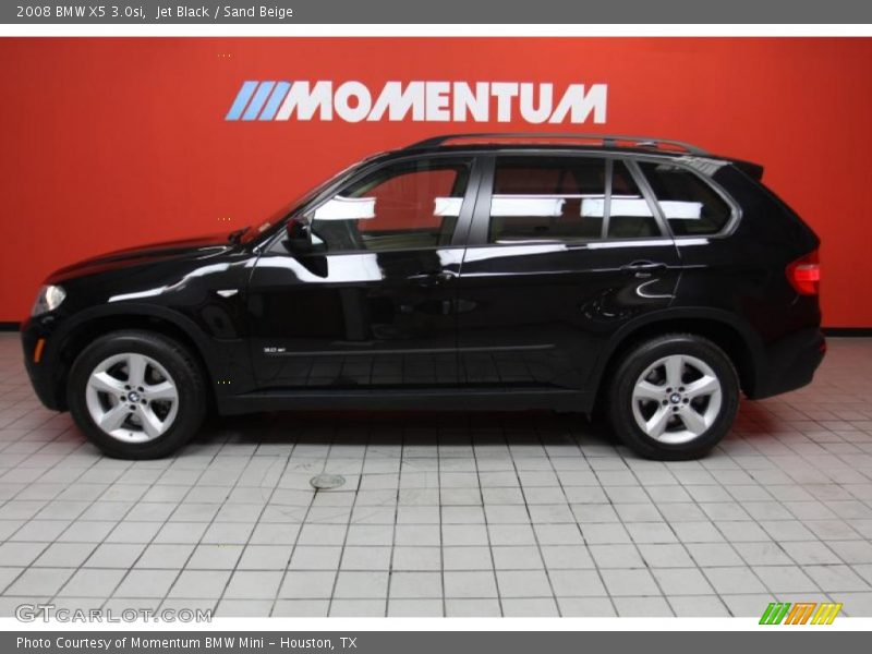 Jet Black / Sand Beige 2008 BMW X5 3.0si