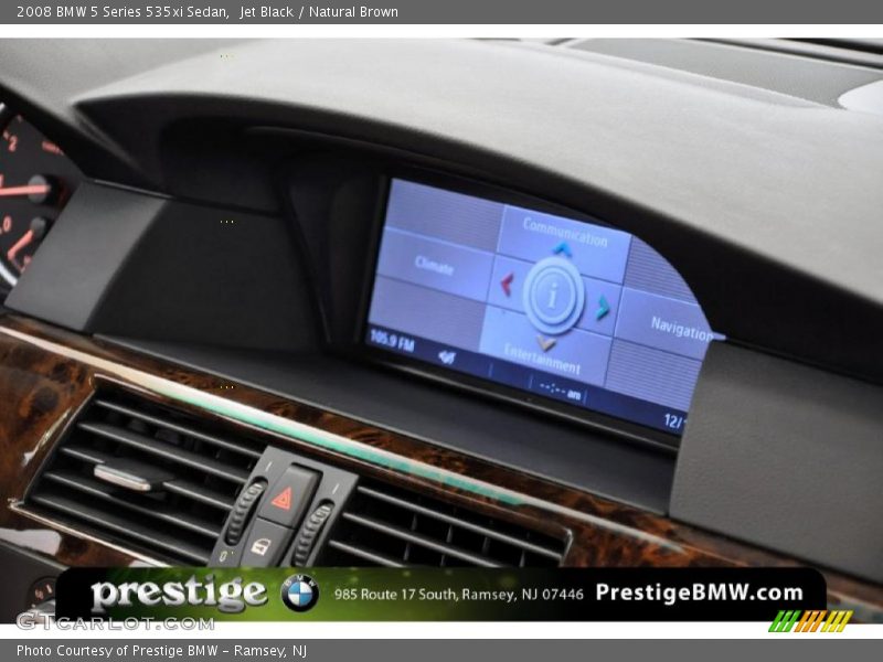 Jet Black / Natural Brown 2008 BMW 5 Series 535xi Sedan