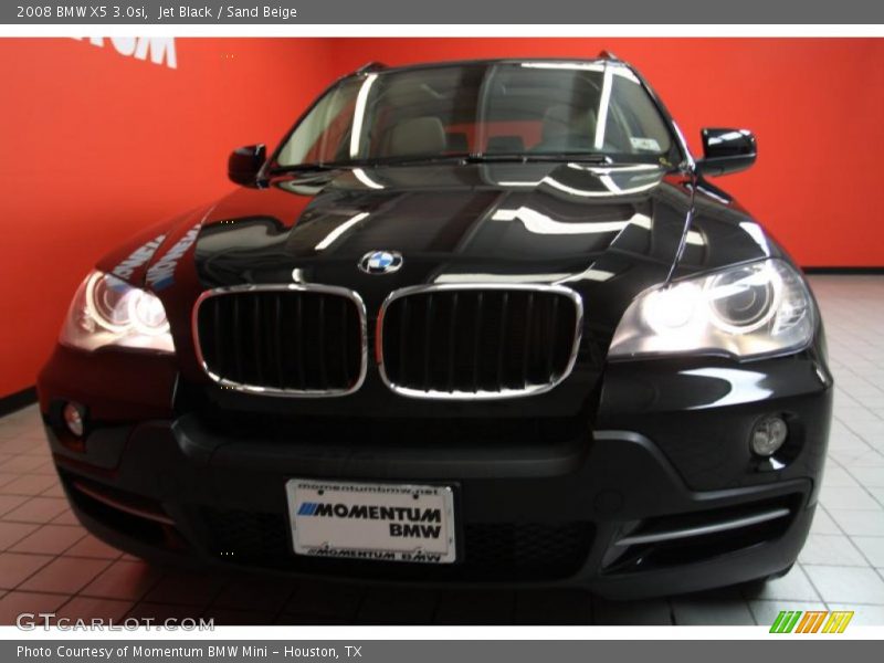 Jet Black / Sand Beige 2008 BMW X5 3.0si