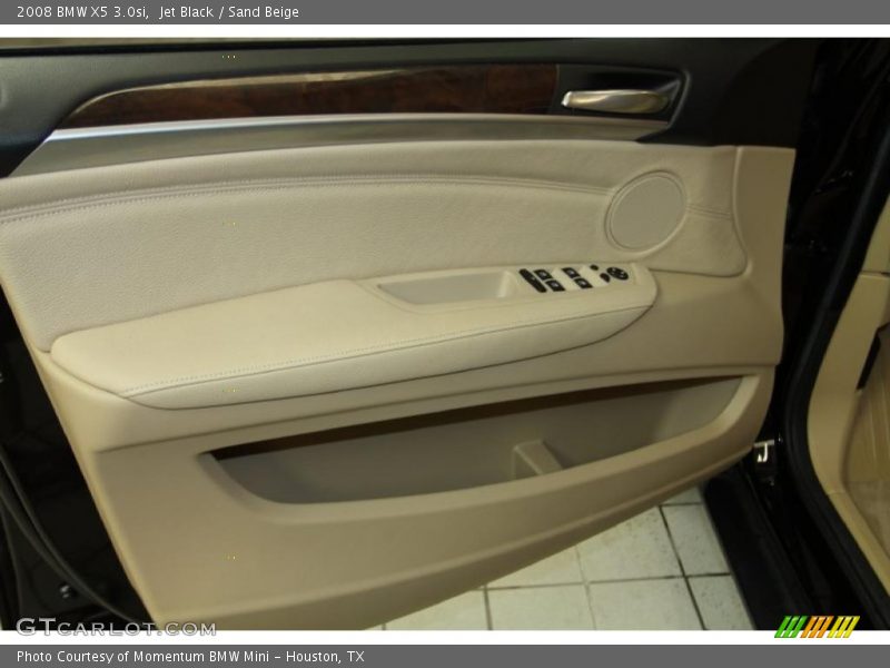 Jet Black / Sand Beige 2008 BMW X5 3.0si