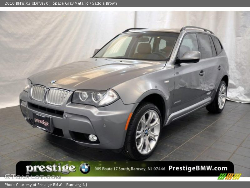 Space Gray Metallic / Saddle Brown 2010 BMW X3 xDrive30i