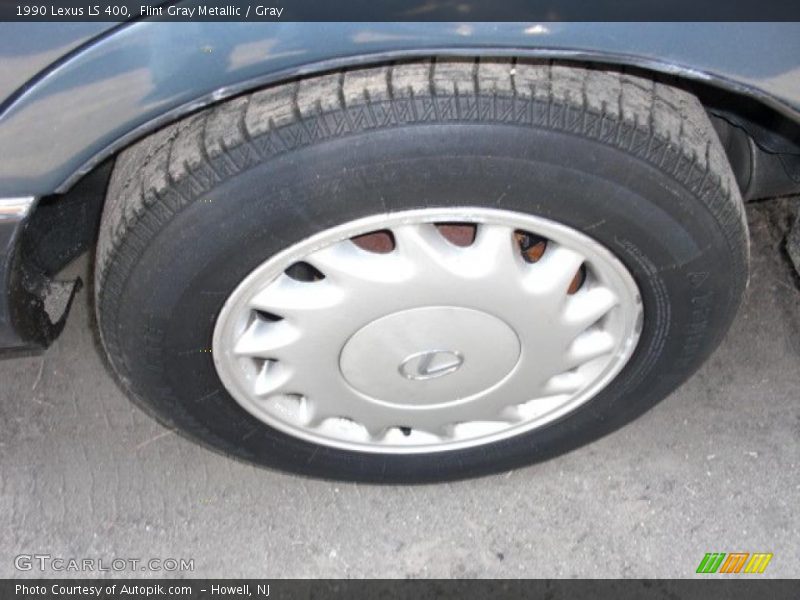 Flint Gray Metallic / Gray 1990 Lexus LS 400