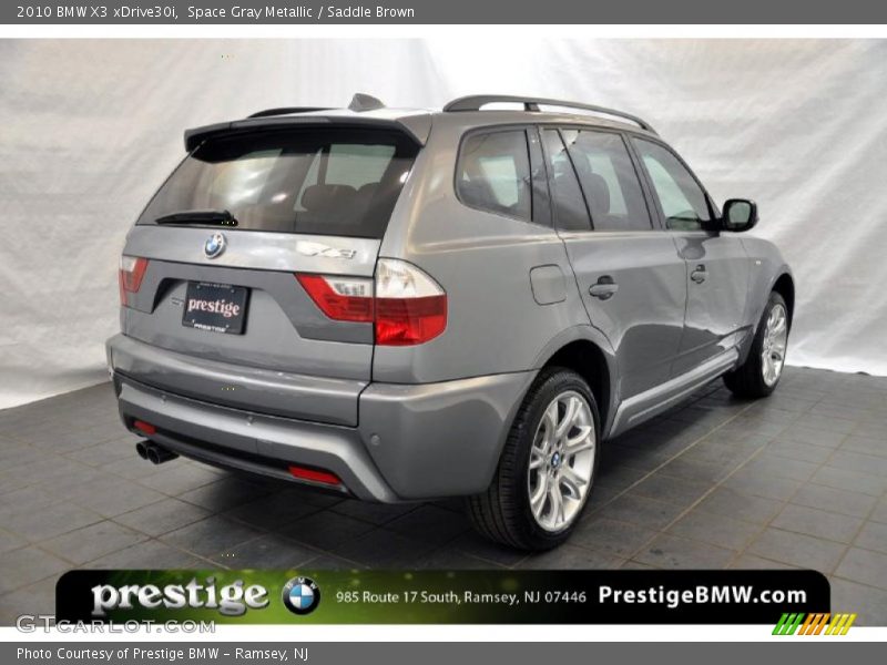 Space Gray Metallic / Saddle Brown 2010 BMW X3 xDrive30i