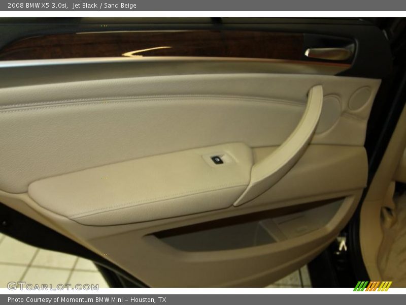 Jet Black / Sand Beige 2008 BMW X5 3.0si