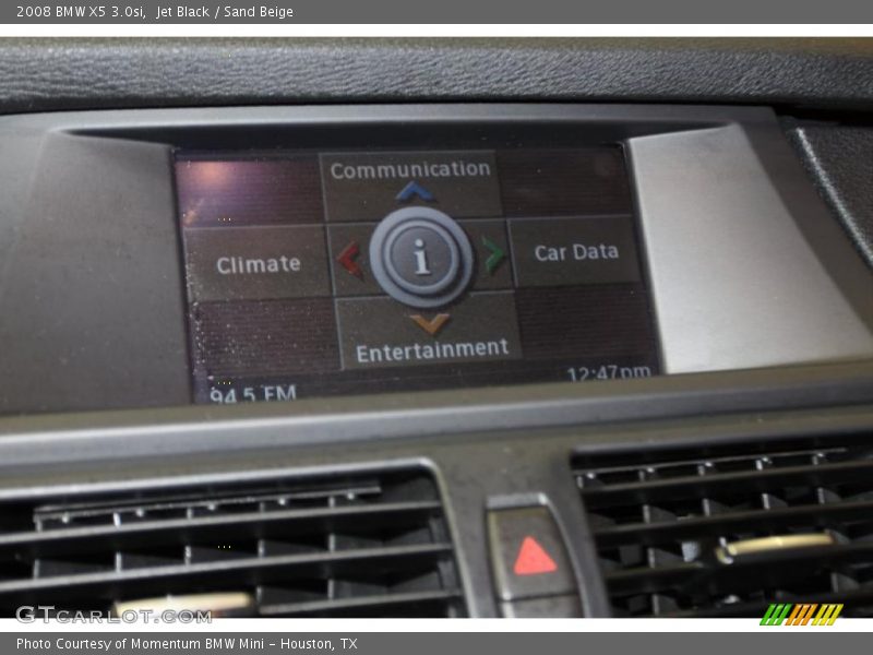 Jet Black / Sand Beige 2008 BMW X5 3.0si