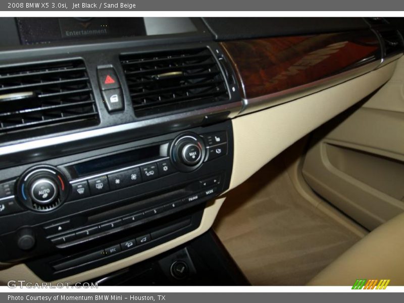 Jet Black / Sand Beige 2008 BMW X5 3.0si