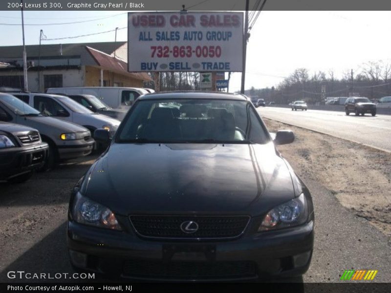 Graphite Gray Pearl / Black 2004 Lexus IS 300