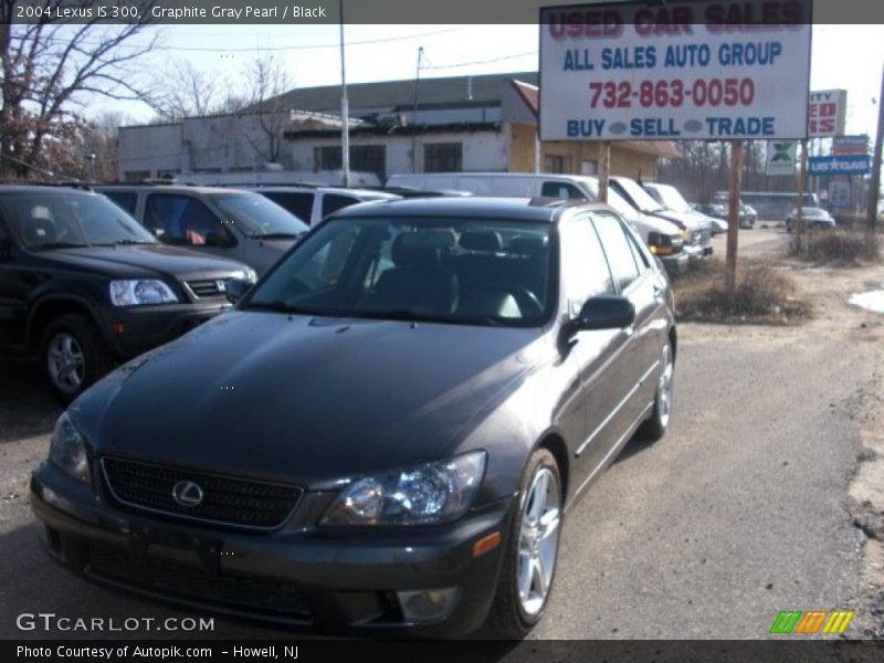 Graphite Gray Pearl / Black 2004 Lexus IS 300