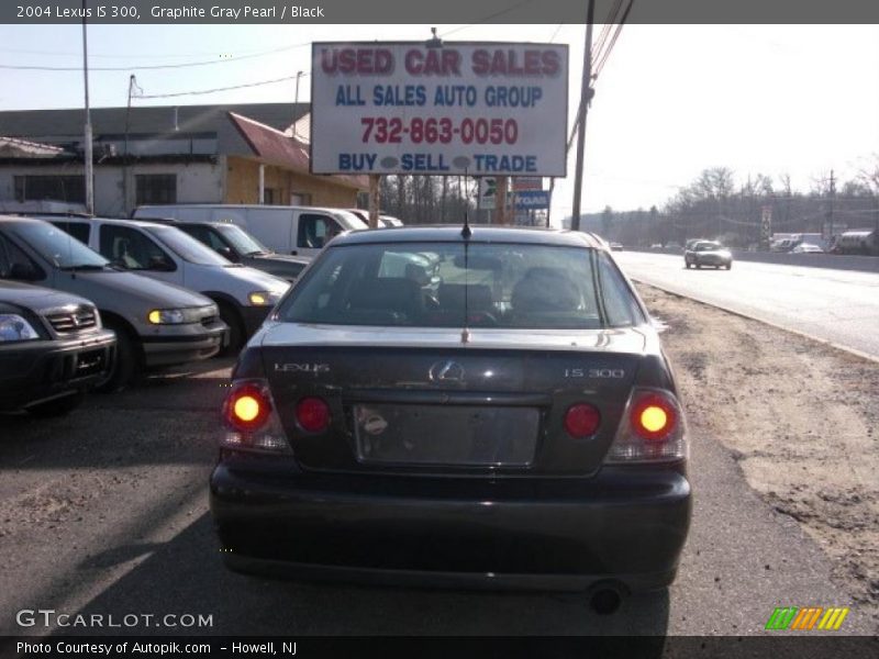 Graphite Gray Pearl / Black 2004 Lexus IS 300