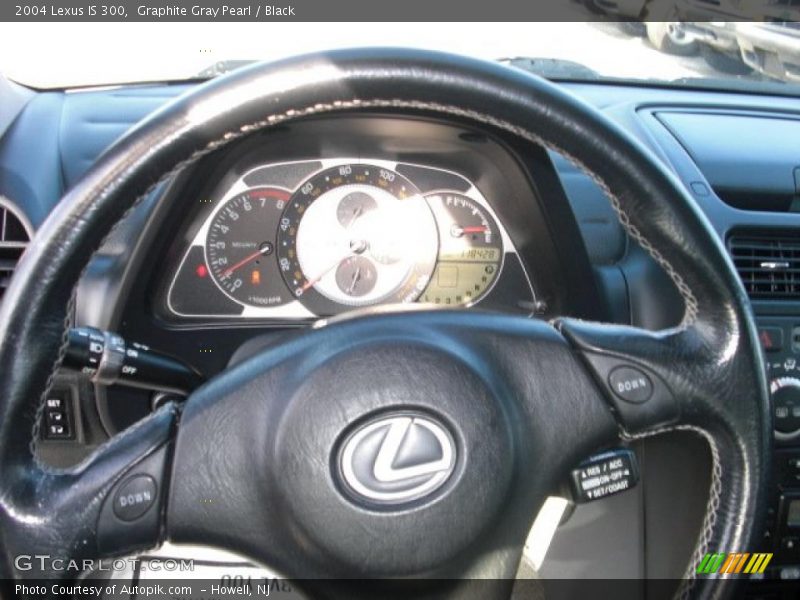 Graphite Gray Pearl / Black 2004 Lexus IS 300