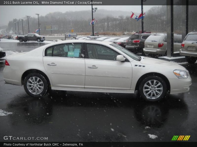 White Diamond TriCoat / Cocoa/Cashmere 2011 Buick Lucerne CXL