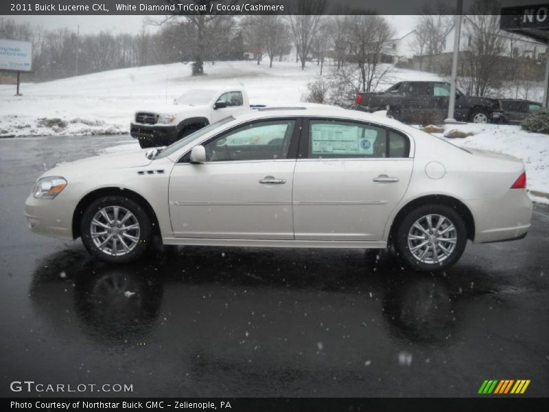 White Diamond TriCoat / Cocoa/Cashmere 2011 Buick Lucerne CXL