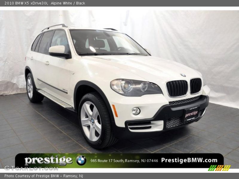 Alpine White / Black 2010 BMW X5 xDrive30i