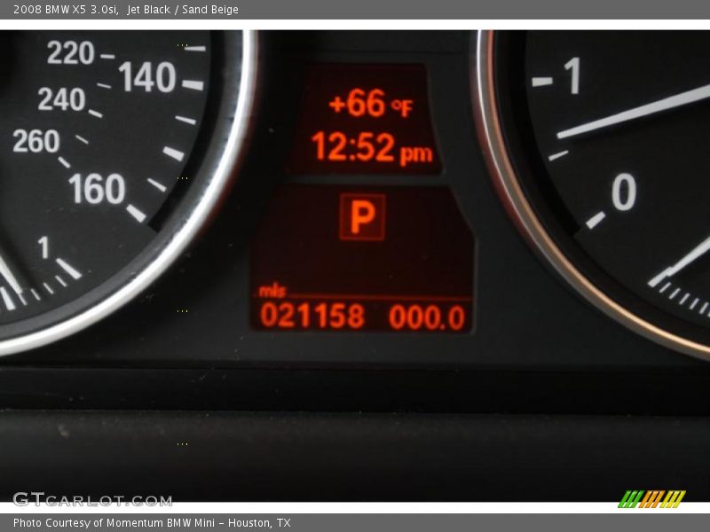 Jet Black / Sand Beige 2008 BMW X5 3.0si