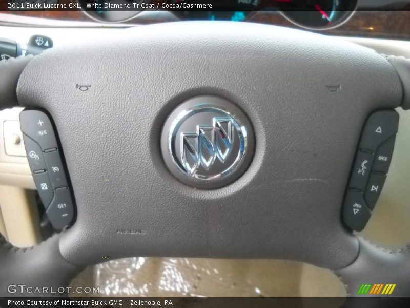 White Diamond TriCoat / Cocoa/Cashmere 2011 Buick Lucerne CXL