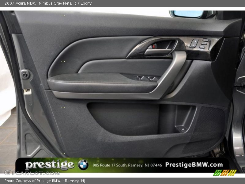 Nimbus Gray Metallic / Ebony 2007 Acura MDX
