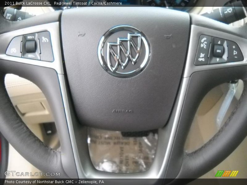 Red Jewel Tintcoat / Cocoa/Cashmere 2011 Buick LaCrosse CXL