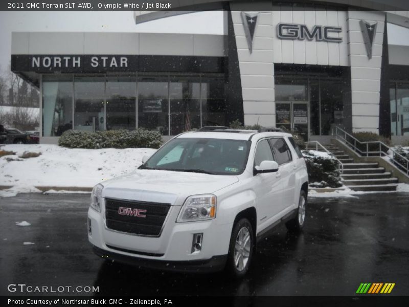 Olympic White / Jet Black 2011 GMC Terrain SLT AWD