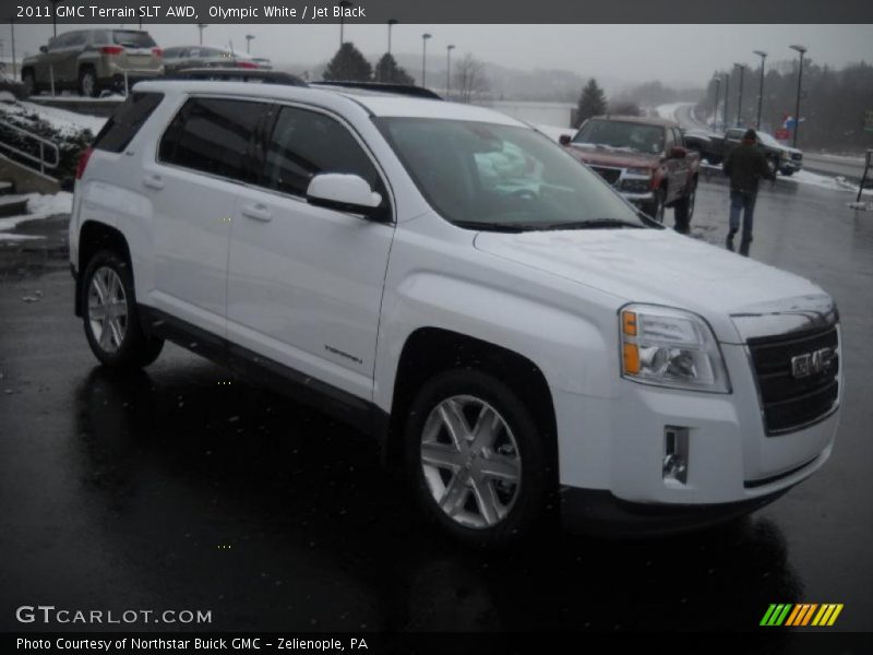 Olympic White / Jet Black 2011 GMC Terrain SLT AWD