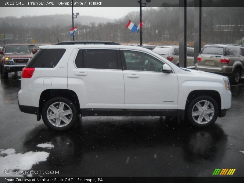 Olympic White / Jet Black 2011 GMC Terrain SLT AWD