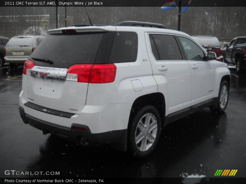 Olympic White / Jet Black 2011 GMC Terrain SLT AWD