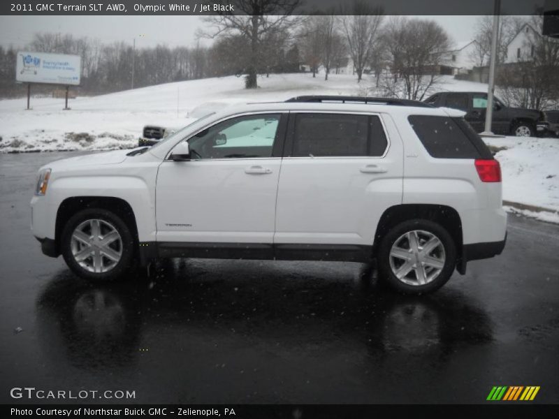 Olympic White / Jet Black 2011 GMC Terrain SLT AWD