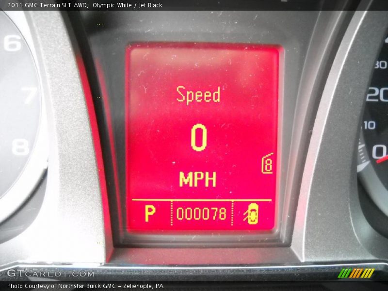 Olympic White / Jet Black 2011 GMC Terrain SLT AWD