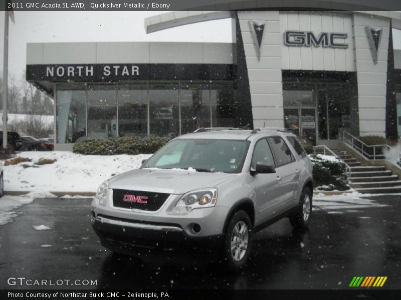 Quicksilver Metallic / Ebony 2011 GMC Acadia SL AWD