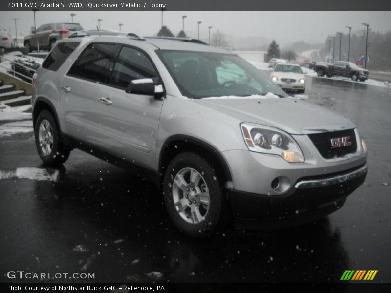 Quicksilver Metallic / Ebony 2011 GMC Acadia SL AWD