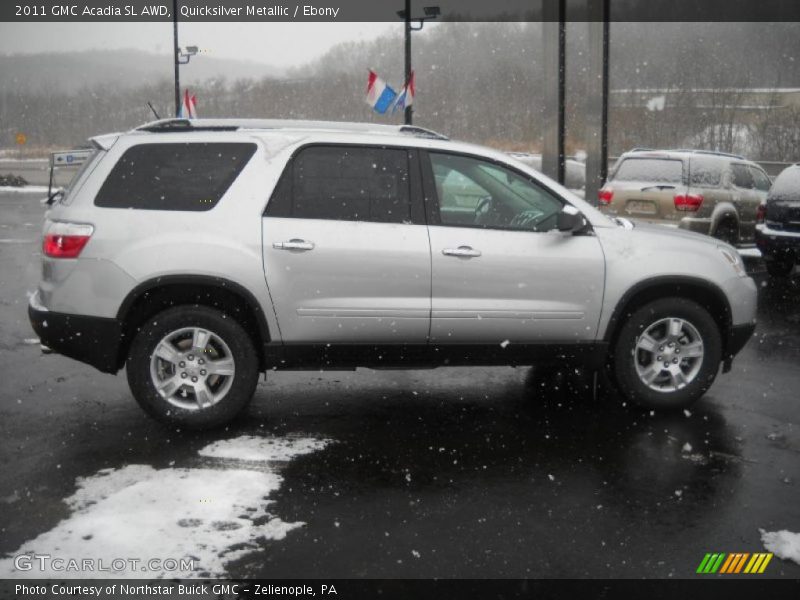 Quicksilver Metallic / Ebony 2011 GMC Acadia SL AWD