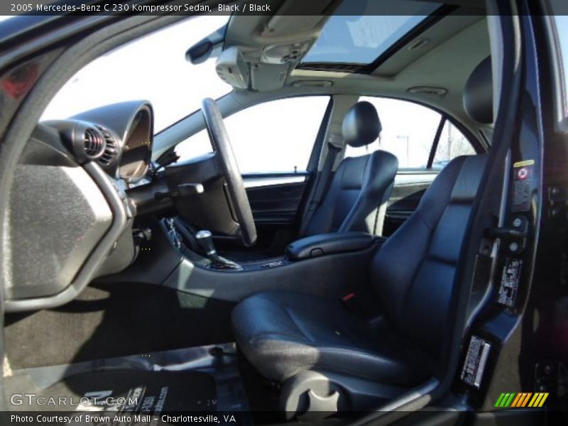 Black / Black 2005 Mercedes-Benz C 230 Kompressor Sedan
