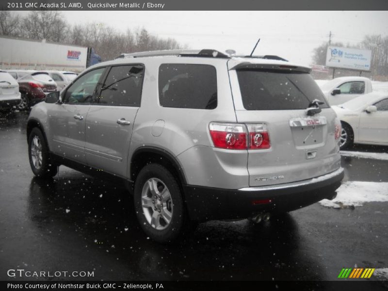 Quicksilver Metallic / Ebony 2011 GMC Acadia SL AWD