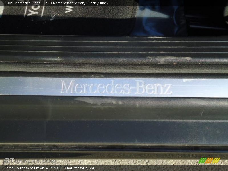 Black / Black 2005 Mercedes-Benz C 230 Kompressor Sedan