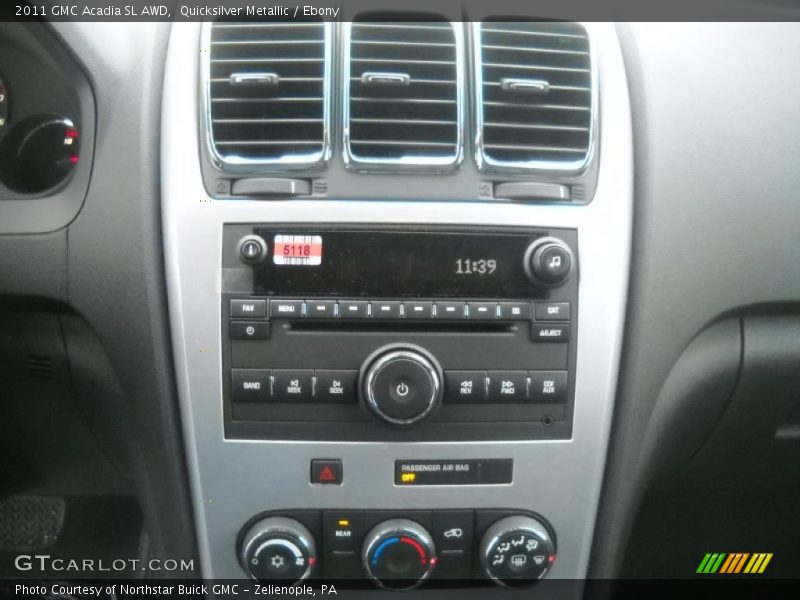 Quicksilver Metallic / Ebony 2011 GMC Acadia SL AWD