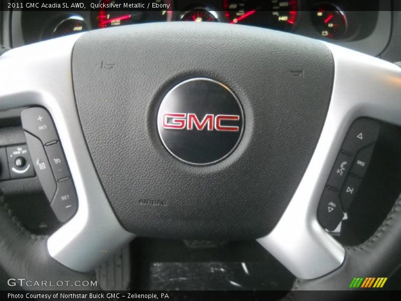 Quicksilver Metallic / Ebony 2011 GMC Acadia SL AWD