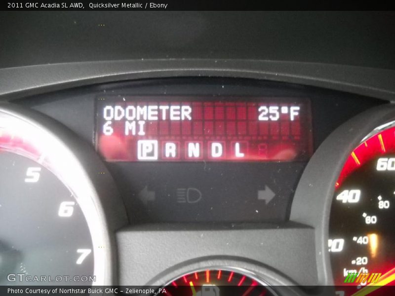 Quicksilver Metallic / Ebony 2011 GMC Acadia SL AWD