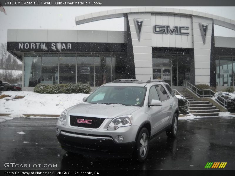 Quicksilver Metallic / Ebony 2011 GMC Acadia SLT AWD