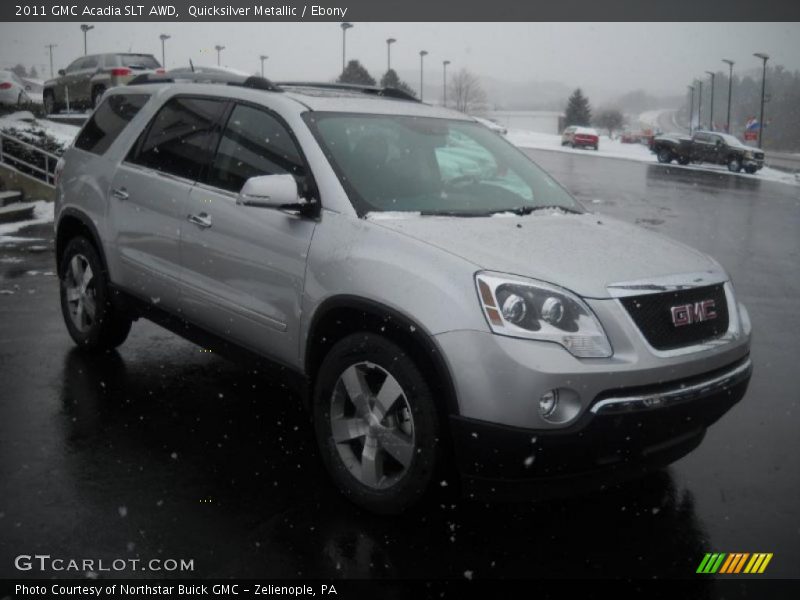 Quicksilver Metallic / Ebony 2011 GMC Acadia SLT AWD