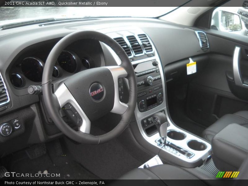 Quicksilver Metallic / Ebony 2011 GMC Acadia SLT AWD