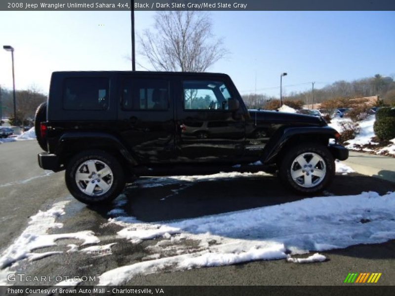 Black / Dark Slate Gray/Med Slate Gray 2008 Jeep Wrangler Unlimited Sahara 4x4