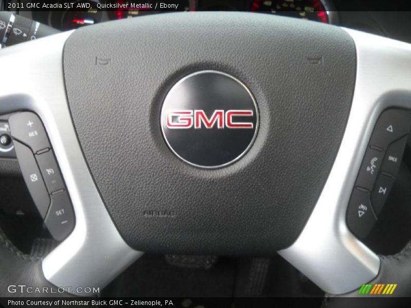 Quicksilver Metallic / Ebony 2011 GMC Acadia SLT AWD