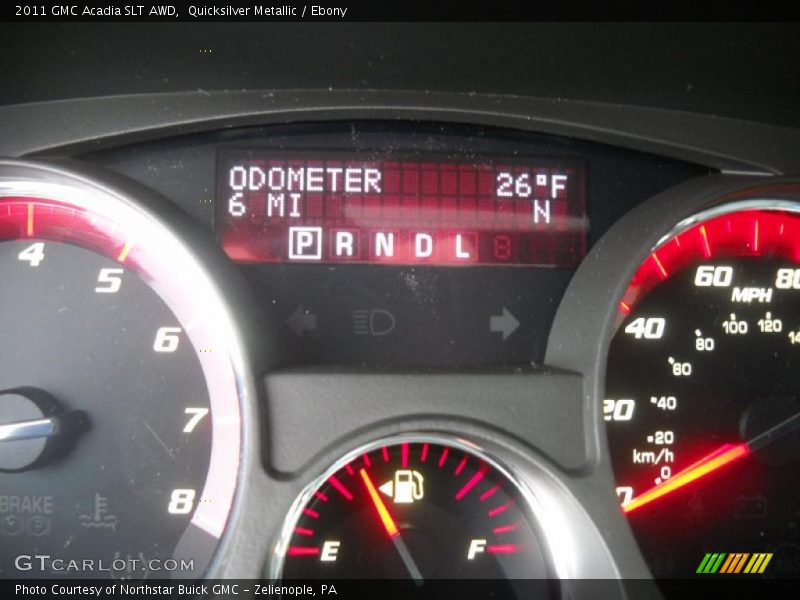 Quicksilver Metallic / Ebony 2011 GMC Acadia SLT AWD