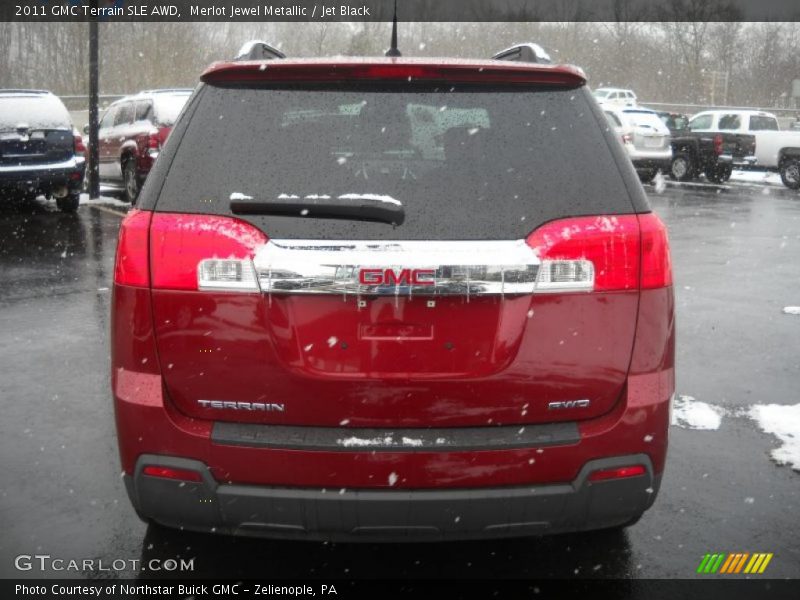 Merlot Jewel Metallic / Jet Black 2011 GMC Terrain SLE AWD