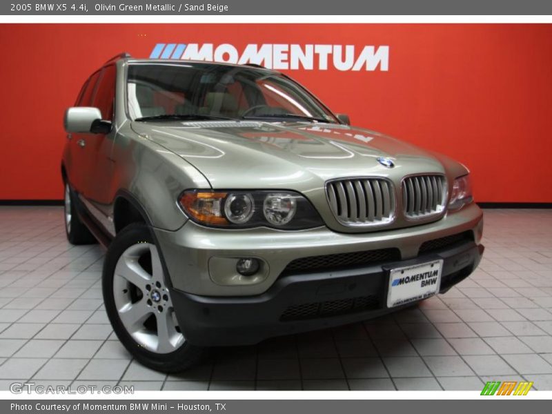 Olivin Green Metallic / Sand Beige 2005 BMW X5 4.4i